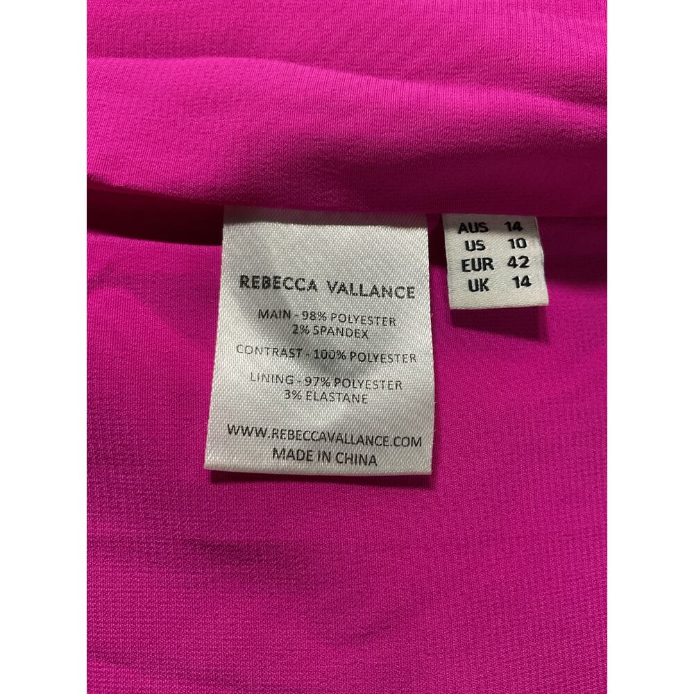 Rebecca Vallance Statement Hot Pink Cupids Bow Dress Size 10 US / 14 AUS - Picture 5 of 5